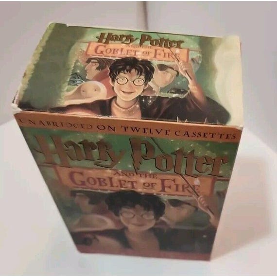 Vtg Harry Potter and The Goblet of Fire Audiobook (Cassettes) 2000