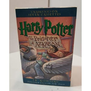 Vtg Harry Potter and The Prisoner of Azkaban Audiobook (Cassettes) 2000 Jim Dale