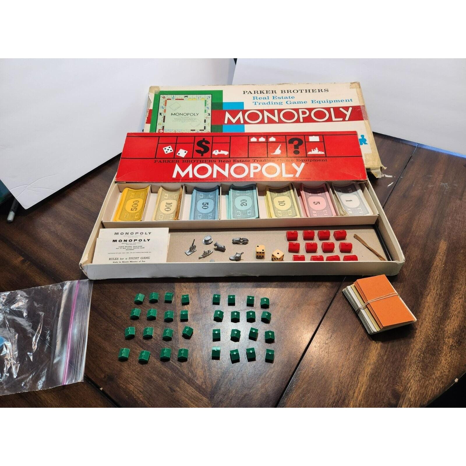 1961 Vintage Monopoly Board Game Complete with Box Parker Brothers