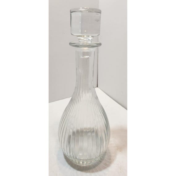 クリスタルガラス デキャンタ 高さ約34cm ヴィンテージ クリアクリスタル デキャンタボトル⁄ワインカラフェ