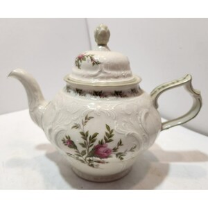 Vintage Rosenthal Selb Germany Sanssouci 10 Rosen Teapot Floral