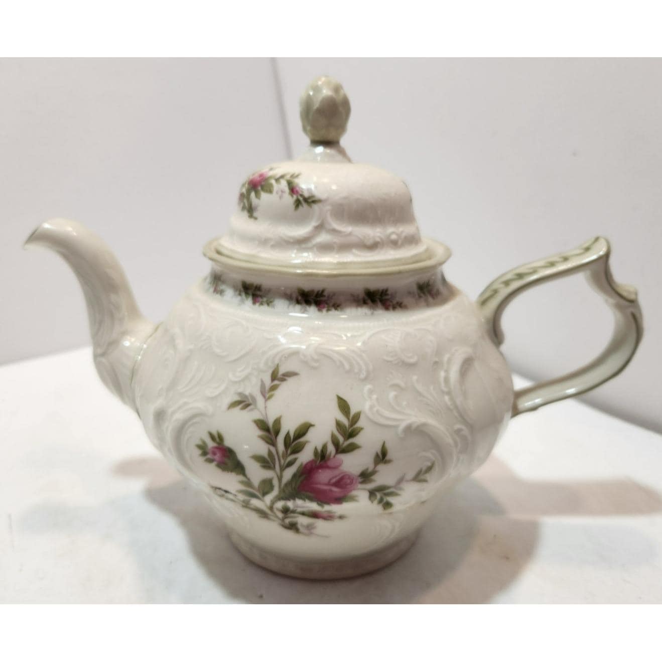 Vintage Rosenthal Selb Germany Sanssouci 10 Rosen Teapot Floral