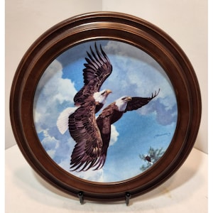 Vtg Mario Fernandez Bald Eagle Together Forever Limited Edition Collector Plate
