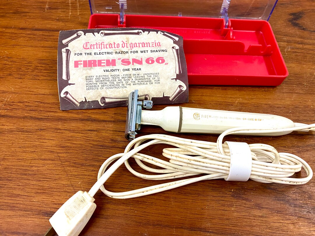 Vintage 1950's Italian Design Firmen SN 66 Electric Razor for Wet Shave ...