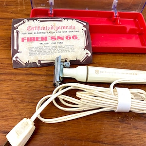 Vintage 1950&#39;s Italian Design Firmen SN 66 Electric Razor For Wet Shave