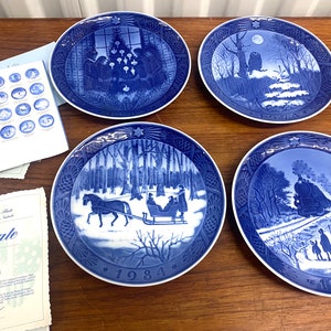 Vintage Royal Copenhagen Christmas Plates 1966-1990