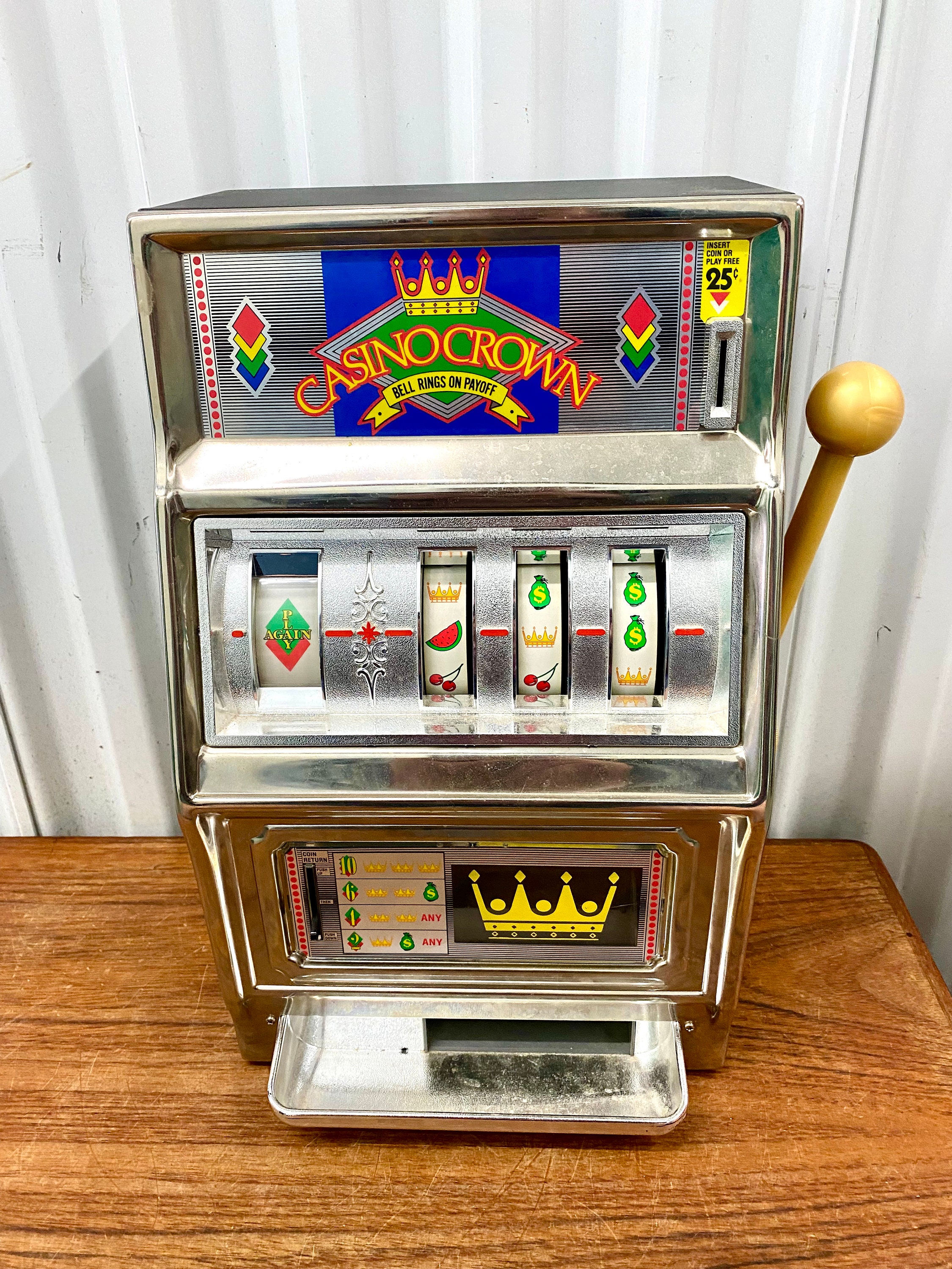 Vintage Waco Casino Crown Novelty Slot Machine photo
