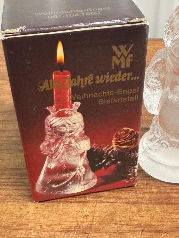 WMF クリスタル クリスマス エンジェル サンタ キャンドルホルダー