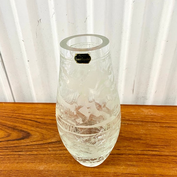 German Lead Crystal Vases Etsy