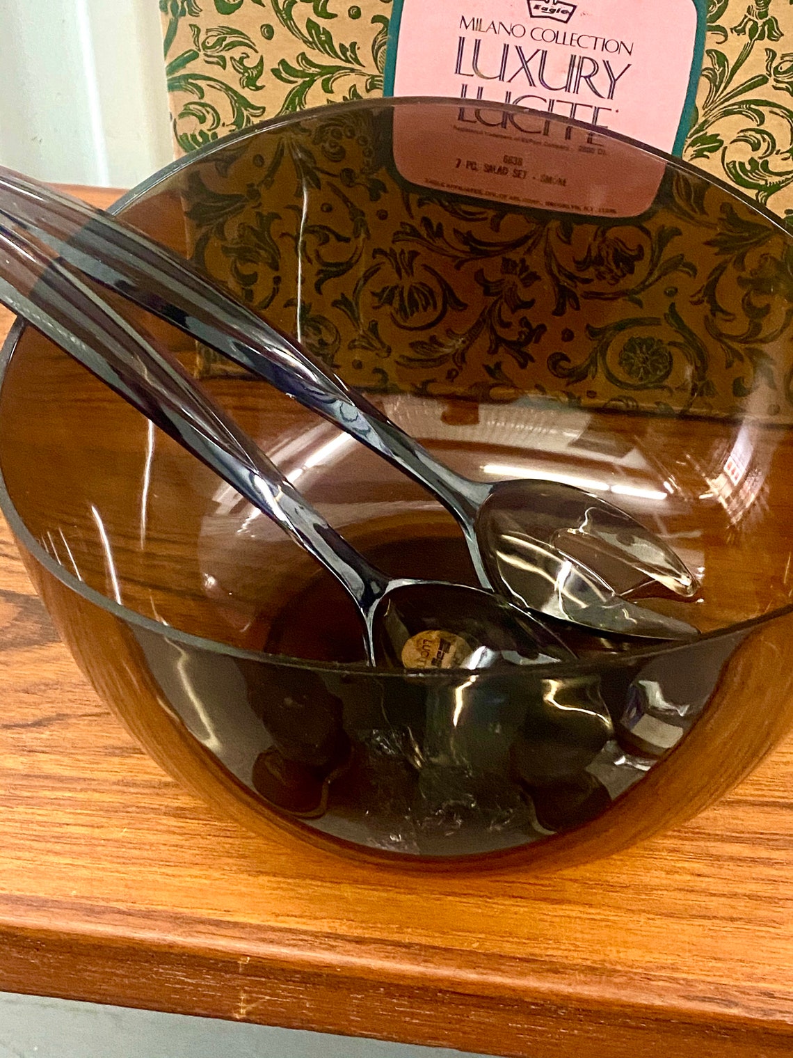 Milano Luxury Lucite Party 7 Piece Salad Bowl & Serving Bowls Etsy