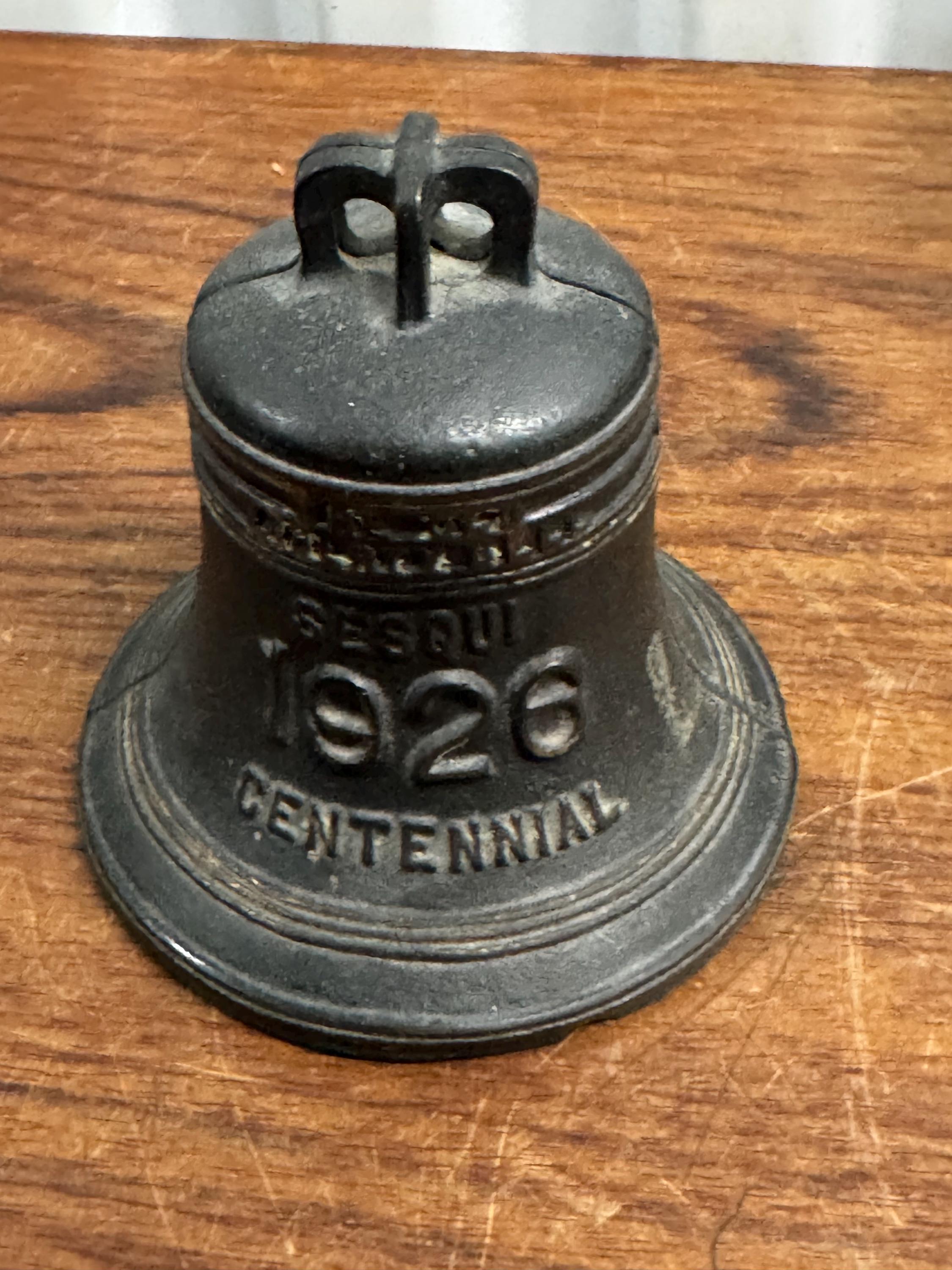 Cast Iron Liberty Bell Bank - Ruby Lane