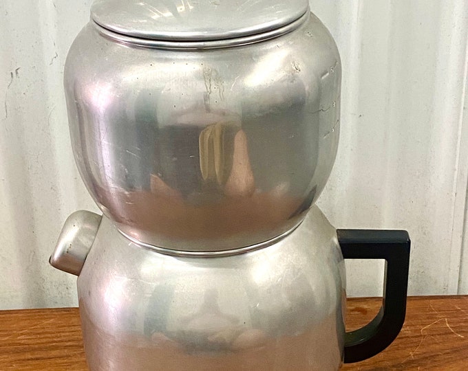 WEST BEND Kwik Drip Coffee Pot 18 Cup Aluminum 1950s Free Shipping Etsy