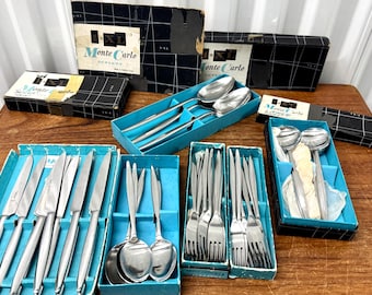 Vintage Mid Century Wostenholm Monte Carlo Cutlery By Geoffery Bellamy