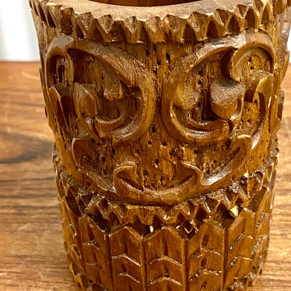 Hand Carved Tiki Etsy