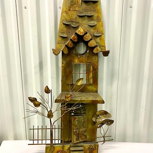 Mid Century Vintage Bronze Metal Wall Art Sculpture In Style Of C. Jerre