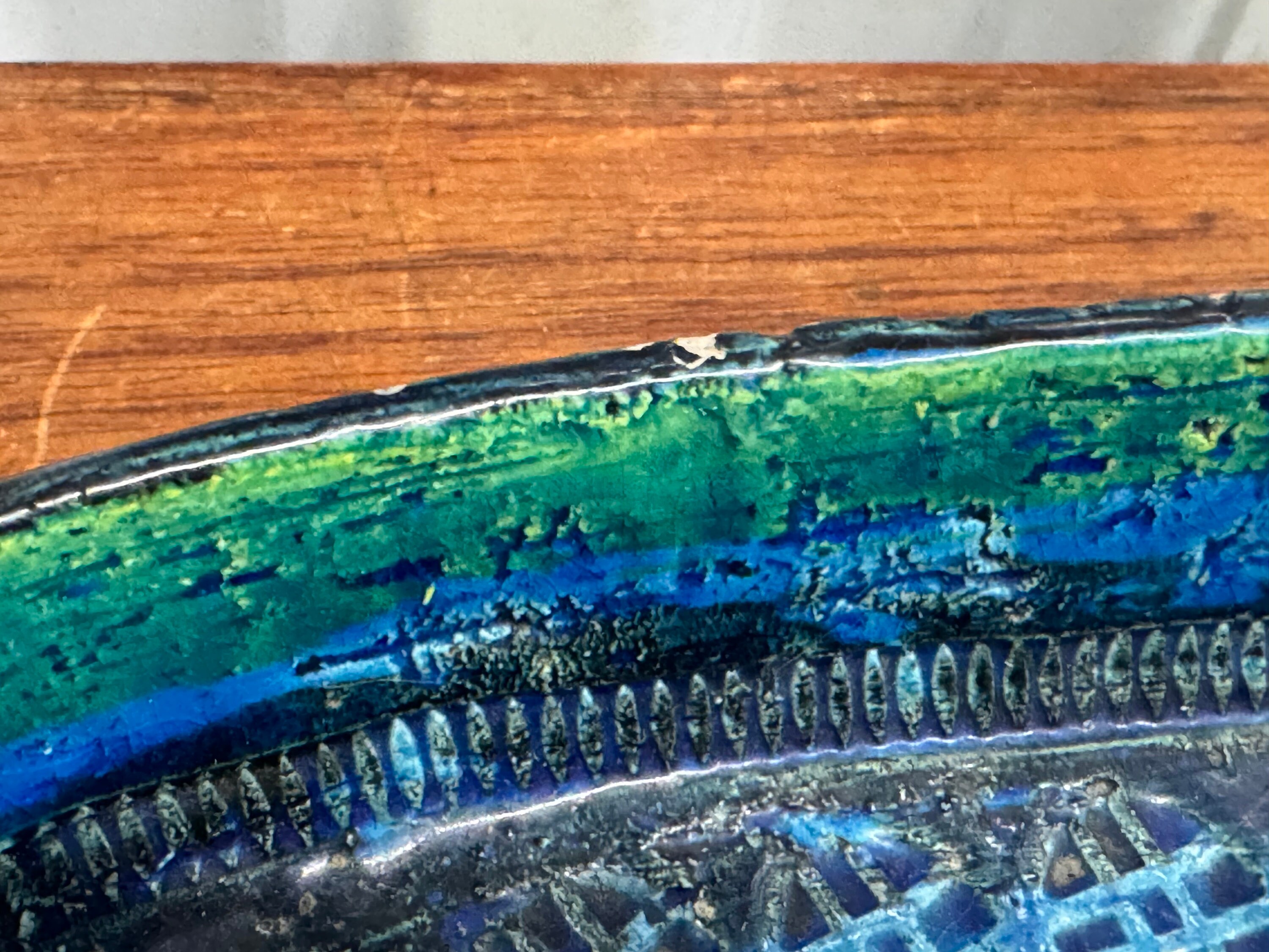 Bitossi Rimini Blue Londi Designed Double Horse Head Ashtray