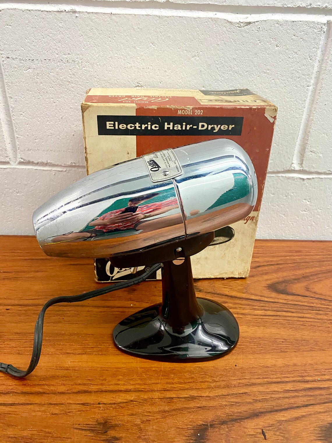 Vintage 1956 Oster Air Jet Electric Hair Dryer w/ Box Model Etsy