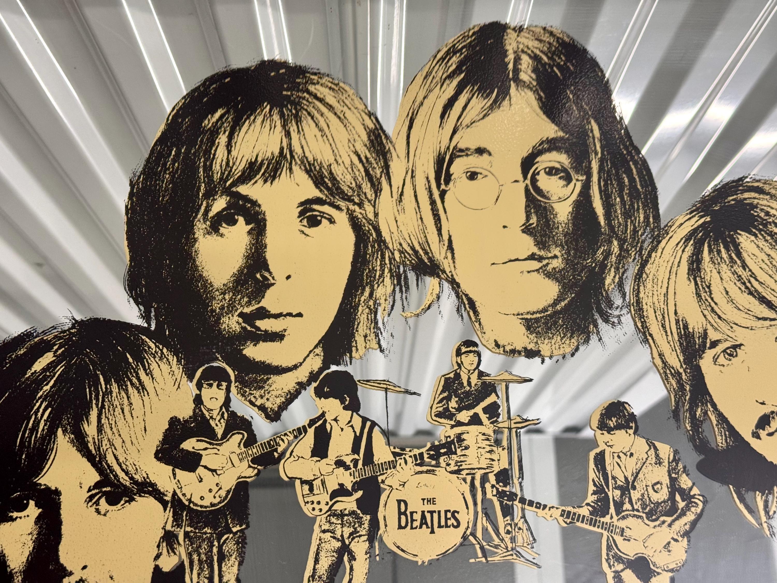Vintage Beatles 1970s Mirror Framed 26 X 20 - Etsy