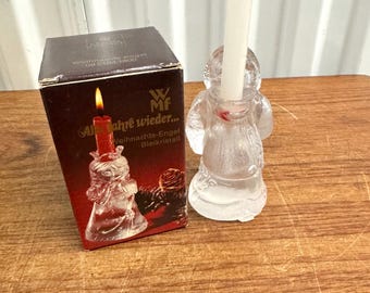 WMF クリスタル クリスマス エンジェル サンタ キャンドルホルダー