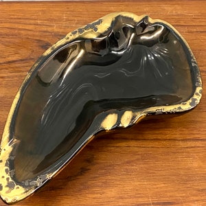 Vintage Mid Century Drip Glaze Ashtray - Trinket Dish