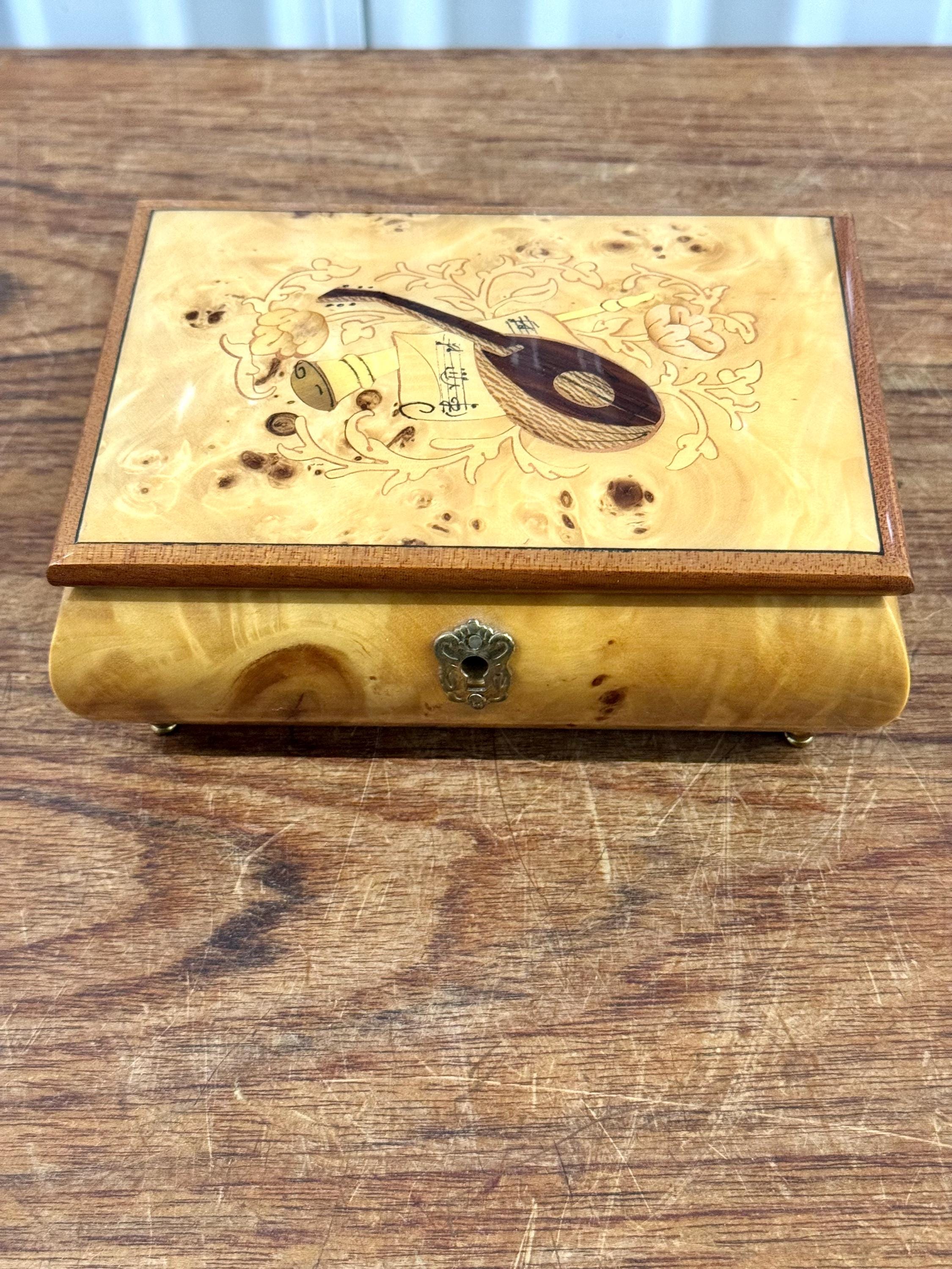 Italian Inlaid Wood Box - Etsy