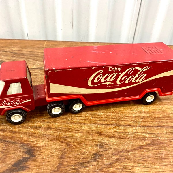 Vintage Buddy L Coca Cola Delivery Semi-Truck Made In Japan