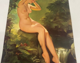 Vintage 1950s Pin Up Girl Gil Elvgren Enchanting