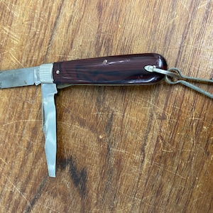 Navaja de bolsillo vintage de dos hojas Imperial Providence R.I.