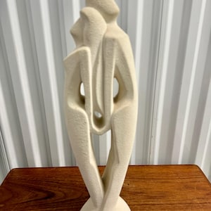 Vintage Mid Century Royal Haeger Lovers Textured Abstract Ceramic Sculpture 20&quot;