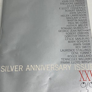 Vintage Esquire Magazine Oct 1958 Silver Anniversary