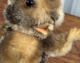 Steiff Vintage Beaver. Manufactured Between 1950 and 1980s. in