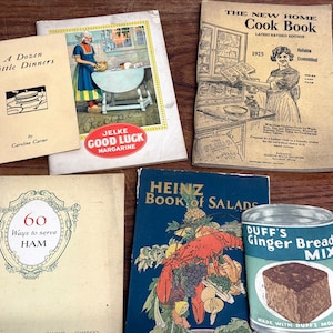Collection of 1920s Antique  Cooking Booklets