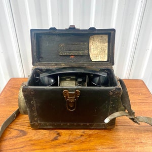 Vintage Monophone Railway Military Field Phone