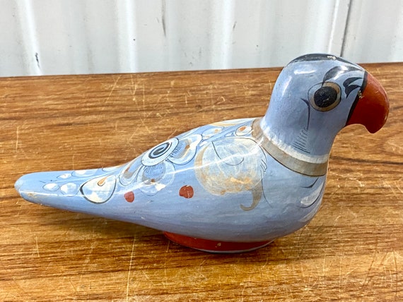 ヴィンテージ メキシコ ヴィンテージ トナラ 陶器 手描き 鳥 鳩 - Etsy