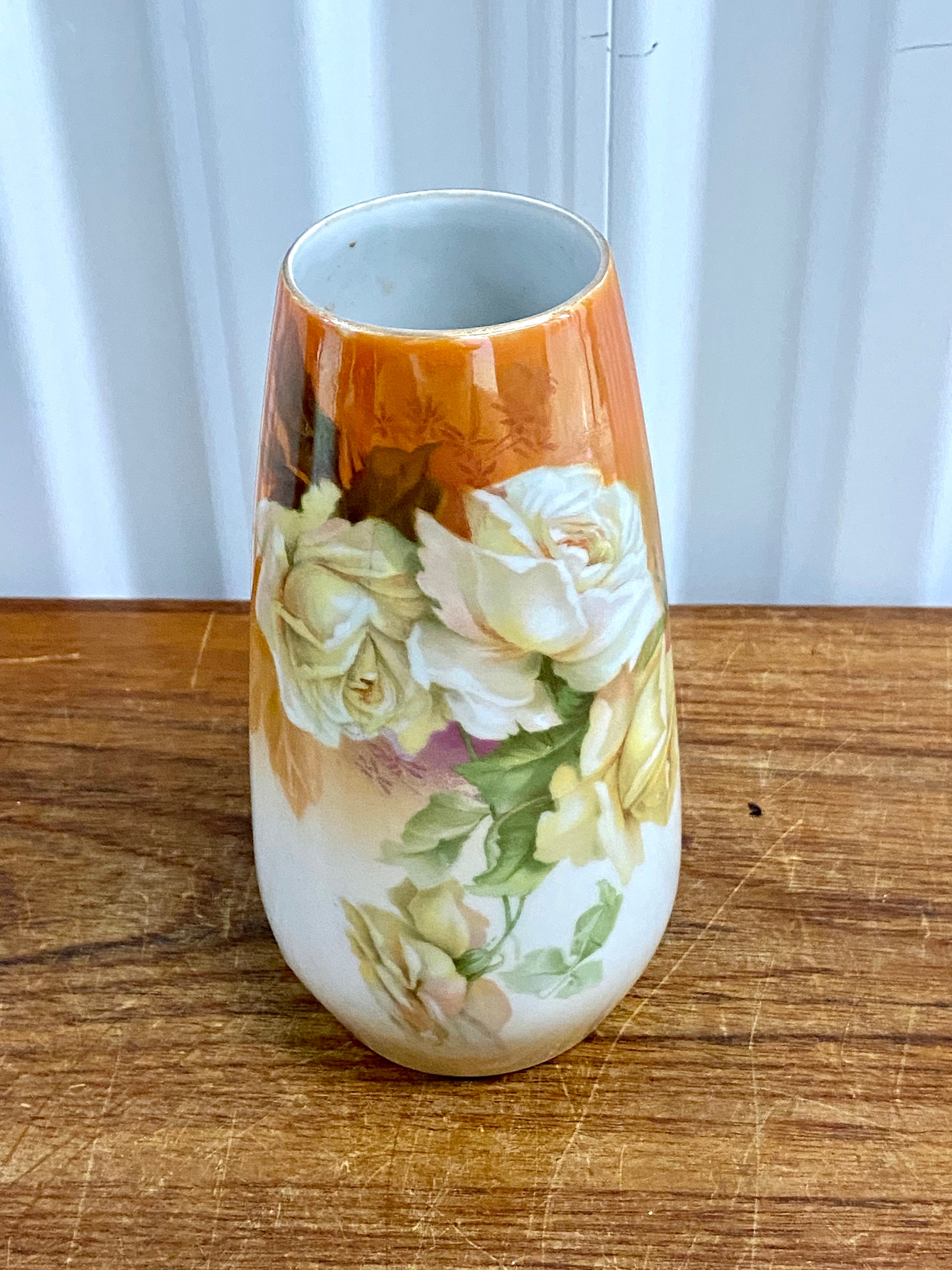 - Vase, Etsy Porcelain, Roses, German