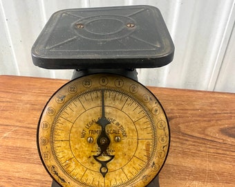 Antique Pelouze Mfg Brass Face 24 Pound Family Scale - Etsy