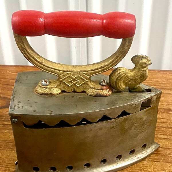 Antique Iron Rooster Etsy