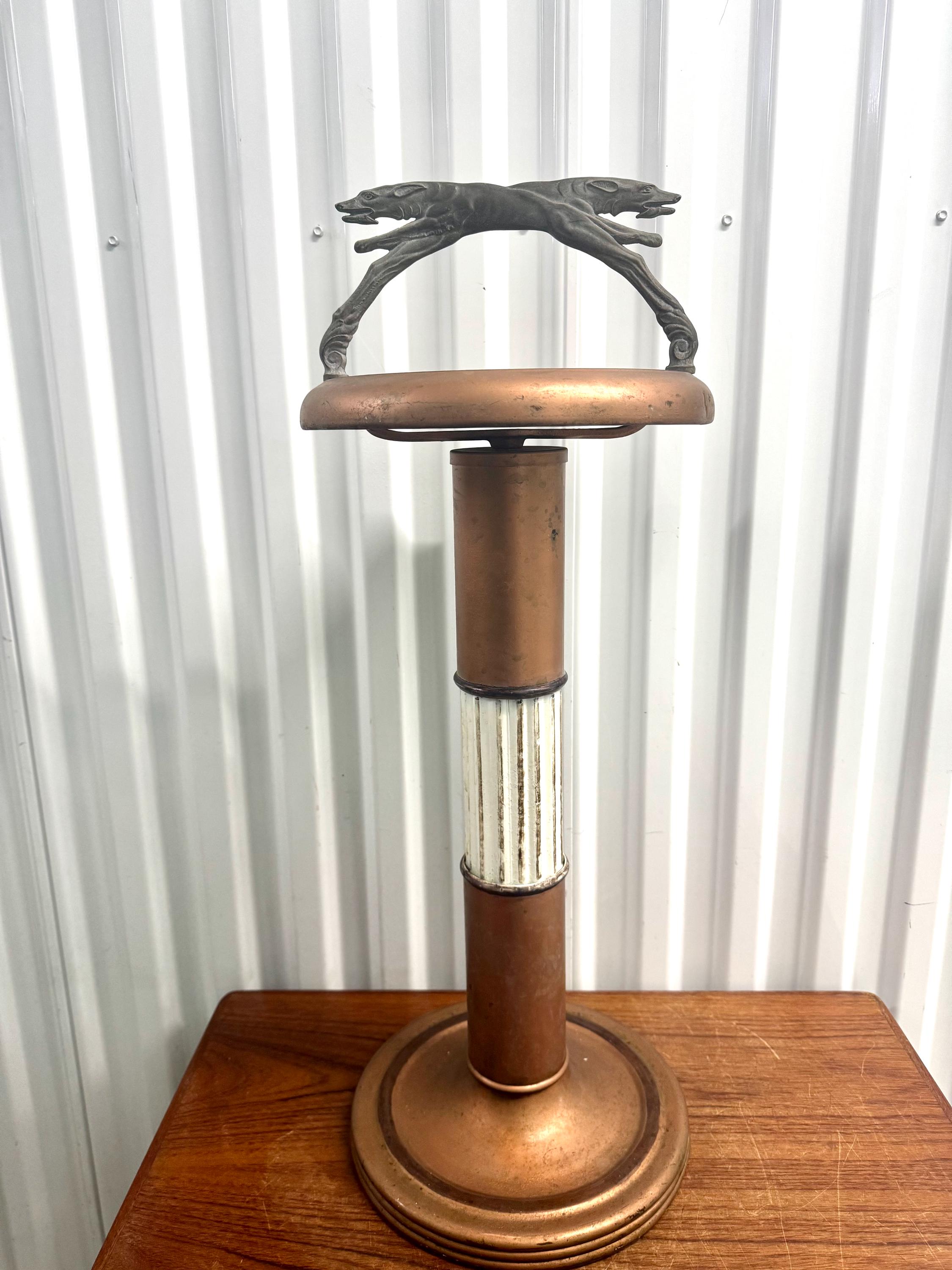 ★★お取り置きページ★ USA VINTAGE 40s 50s 1920s -1930s Vintage Art Deco Smoking Stand, Copper Ash Tray