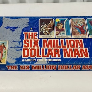 Vintage 1975 The Six Million Dollar Man Board Game Steve Austin