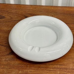 Vintage Mid Century Baldelli Italy Large White Ceramic Ashtray