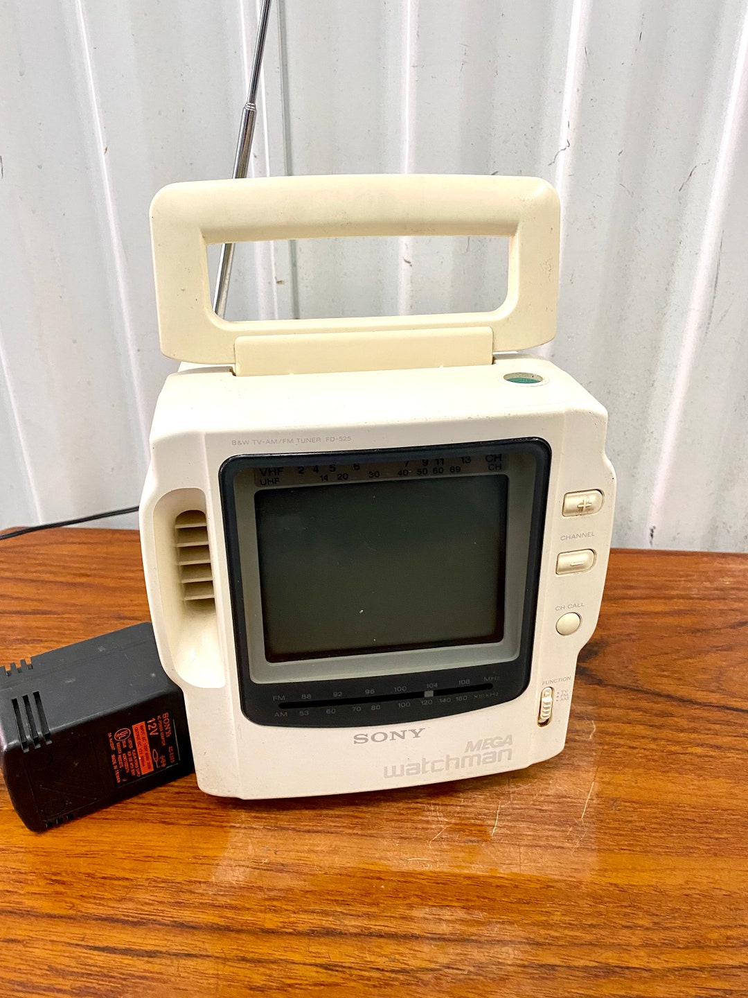 Sony Mega Watchman FD525 Black & White Tv AM/FM Tuner Etsy