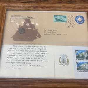 Rare Limited Edition Merchant Marine Academy First Day Cover 35th Anniversary