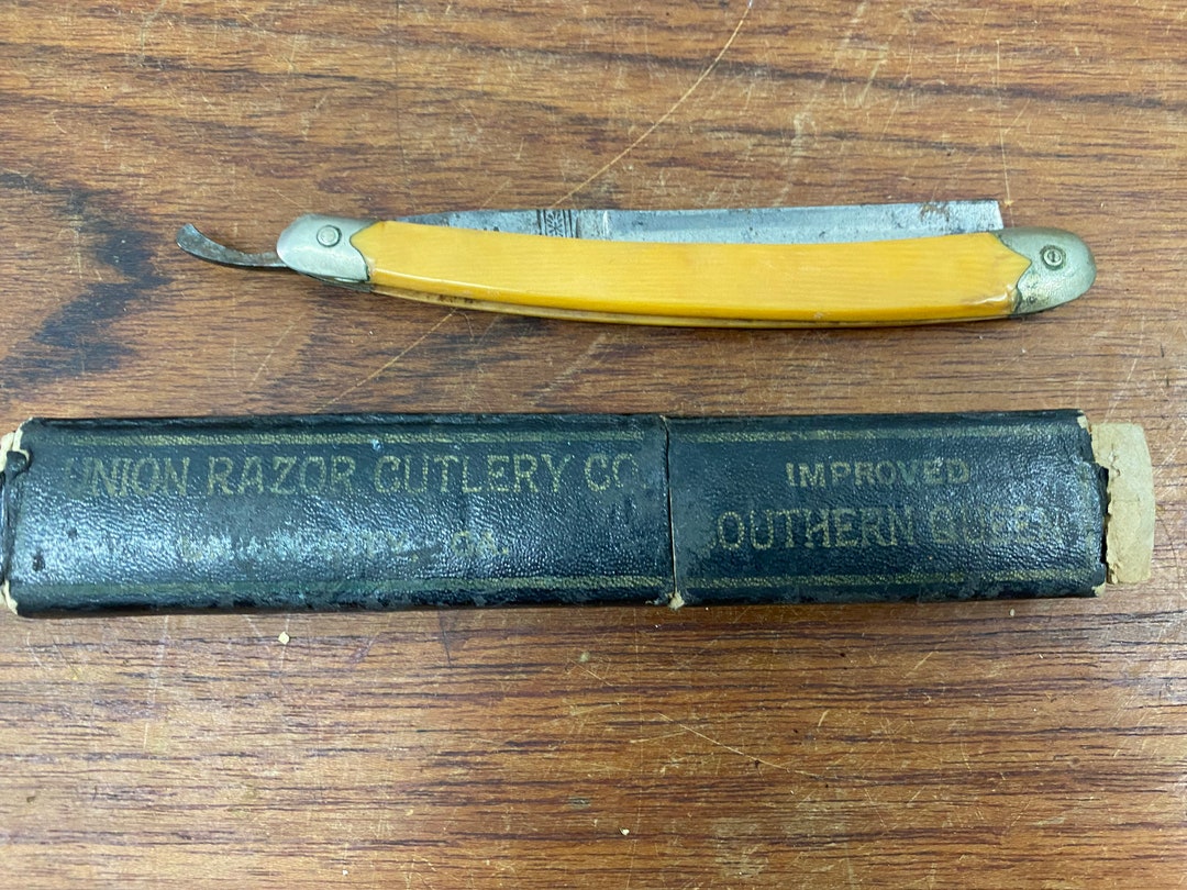 Antique Cut Throat Straight Edge Razor - Victoria - Union Cutlery Corp ...