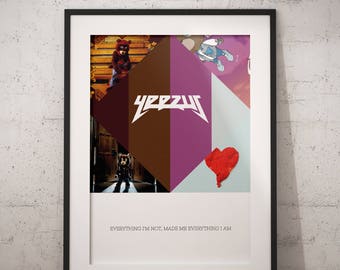 kanye west poster etsy