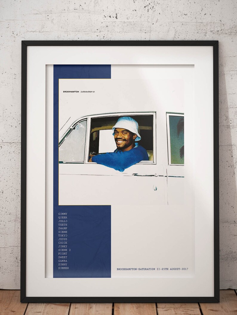 Brockhampton Band Saturation Poster Wall Art 16 X 20