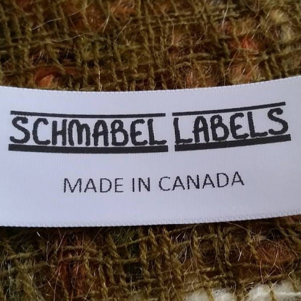 100 Custom Clothing Labels - Silky Satin with FREE cutting - Woven Edges, Fabric Labels, sew-in custom care labels, garment labels