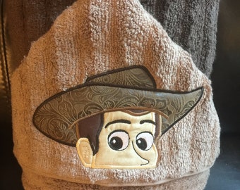 Hooded towel Toy Cowboy