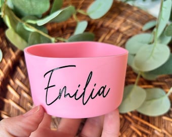 Personalized Owala Kids Bottle Boot | Engraved Name Label & Silicone Protector | Custom Owala Kids Accessory | Water Bottle Boot