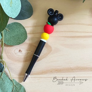 Disney Teacher Pen, Mickey Pen, Mickey and Apple, Teacher pen