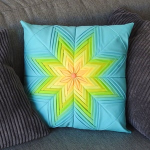Fancy Folded Star Pillow,  A Pillowcase PDF Sewing Pattern